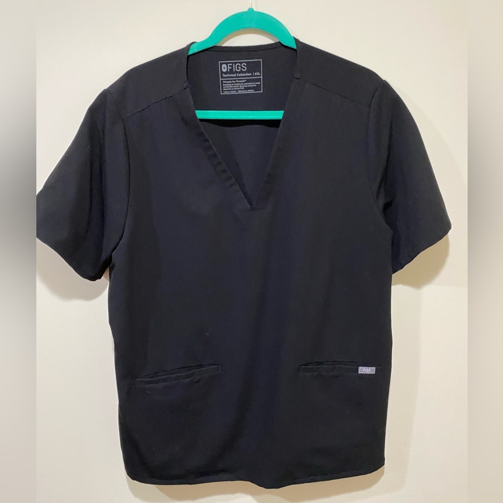 Figs Scrubs T-shirt in Black XXL